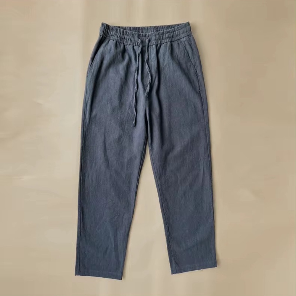 Haku Clothing - Blue Linen Pants